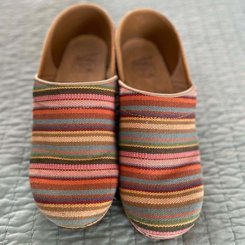Dansko multi colored clogs size 38